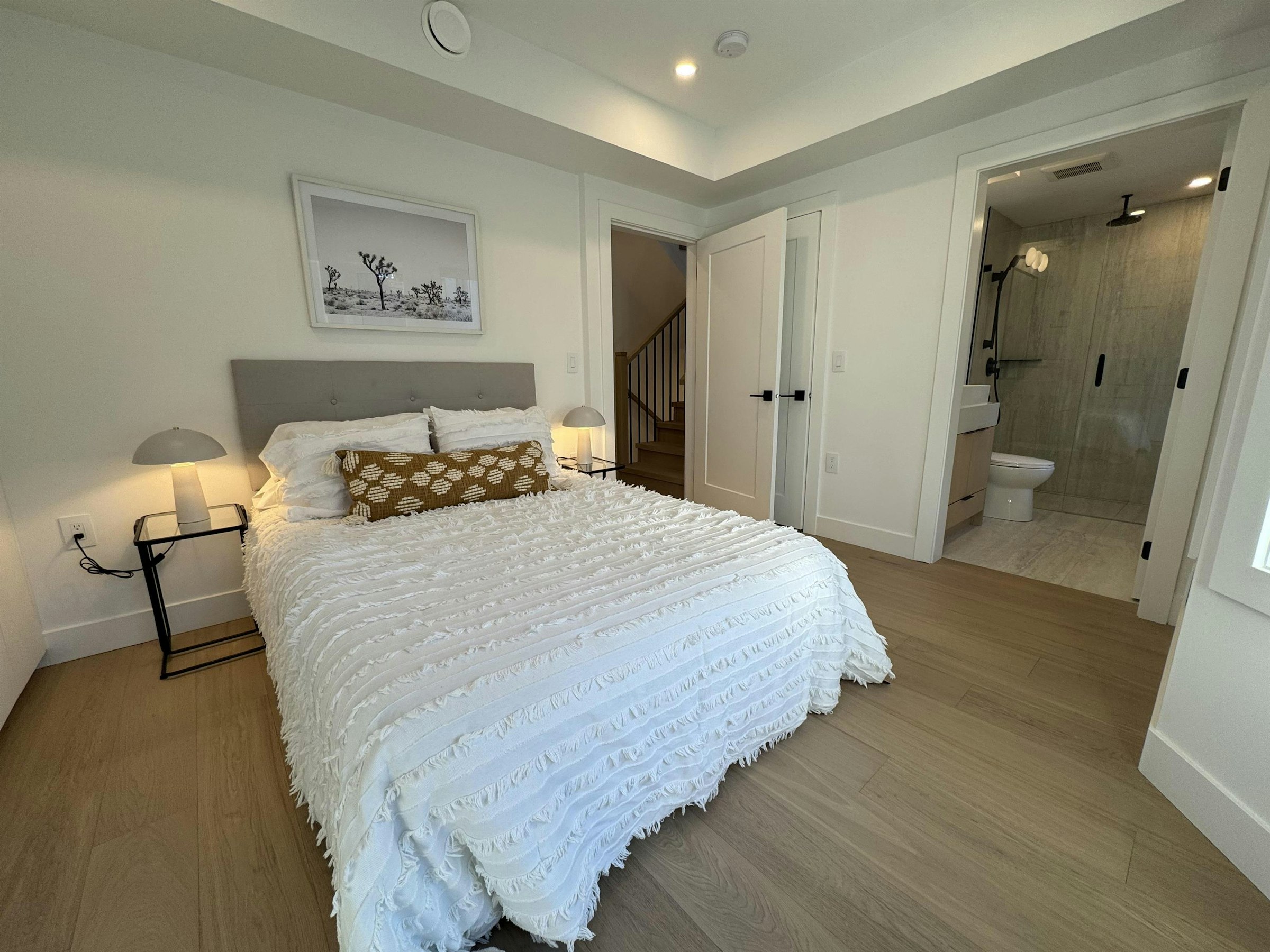 master bedroom staged