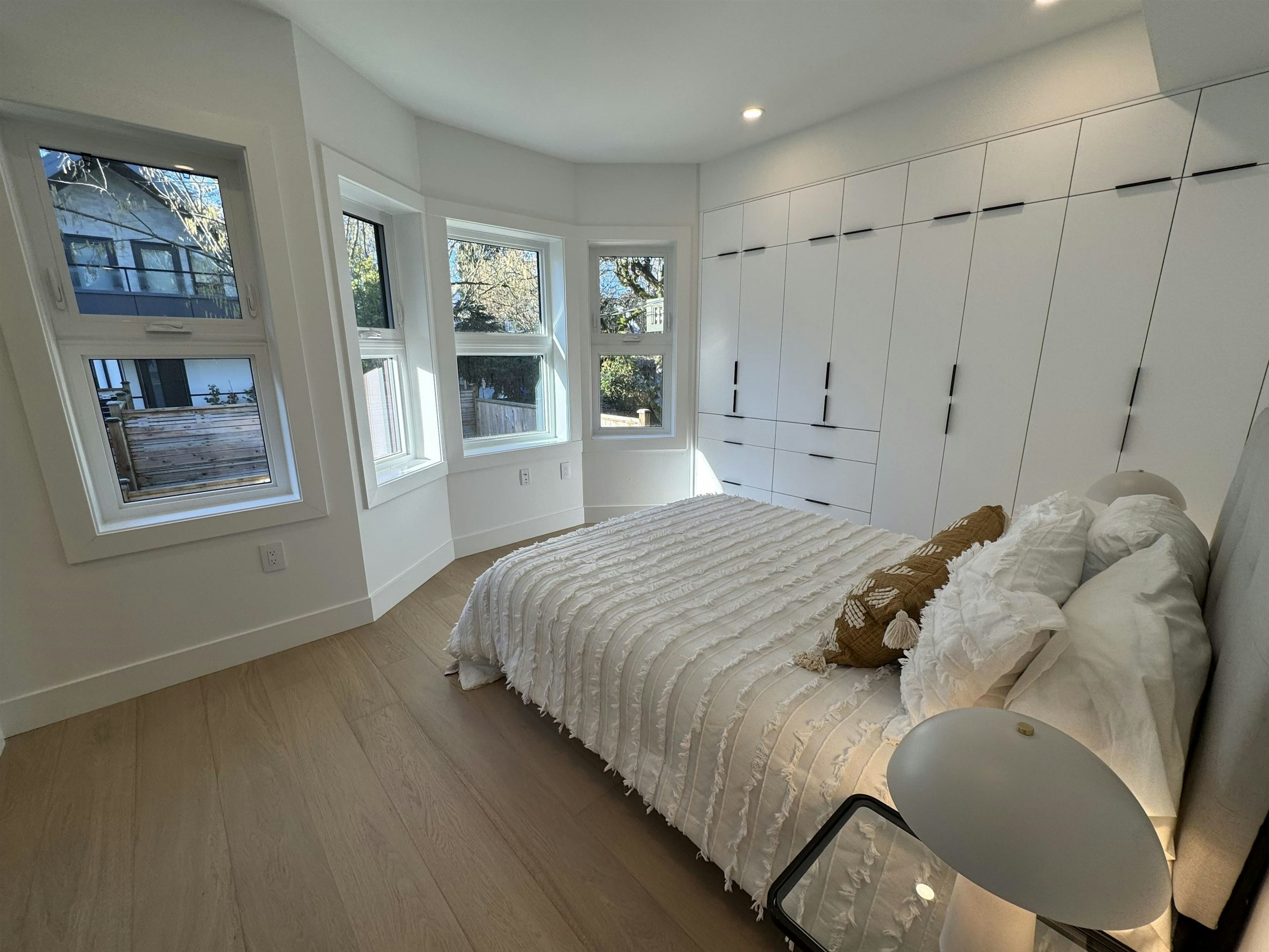 master bedroom staged